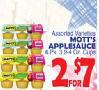 Bravo Supermarkets MOTT'S APPLESAUCE offer