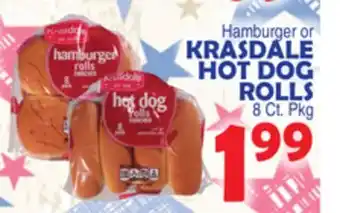 Bravo Supermarkets KRASDALE HOT DOG ROLLS offer