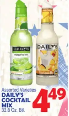 Bravo Supermarkets DAILY'S COCKTAIL MIX offer