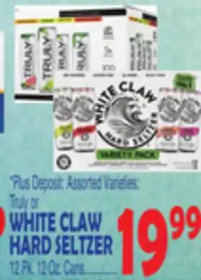 Bravo Supermarkets WHITE CLAW HARD SELTZER offer