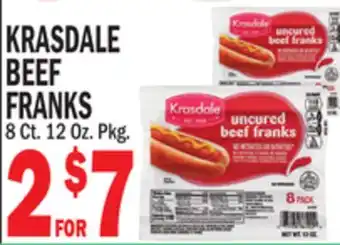 C Town KRASDALE BEEF FRANKS offer