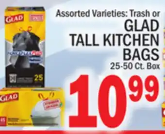 C Town GLAD TALL KITCHEN BAGS offer