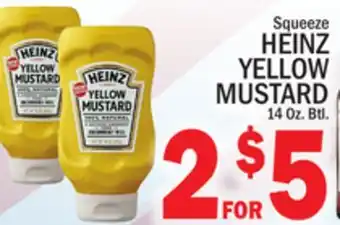C Town HEINZ YELLOW MUSTARD offer