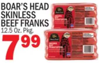 C Town BOAR'S HEAD SKINLESS BEEF FRANKS offer