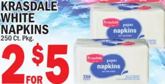 C Town KRASDALE WHITE NAPKINS offer