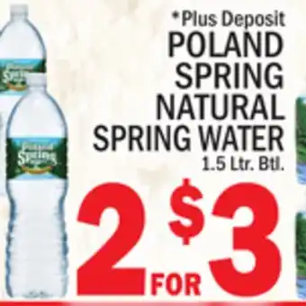 C Town POLAND SPRING NATURAL SPRING WATER offer