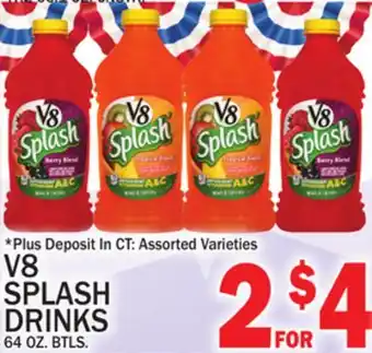C Town V8 SPLASH DRINKS offer