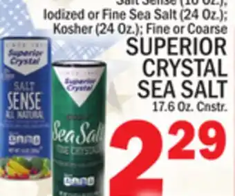 C Town SUPERIOR CRYSTAL SEA SALT 17.6 Oz. Cnstr offer