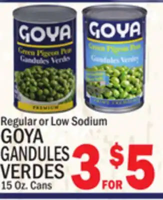 C Town GOYA GANDULES VERDES offer