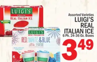 C Town LUIGI'S REAL ITALIAN ICE offer