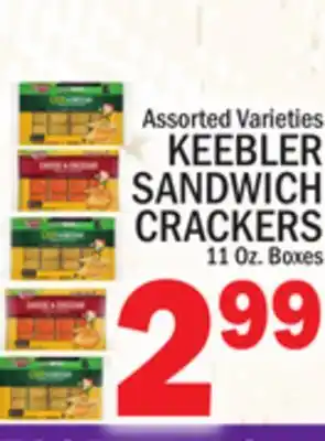 C Town KEEBLER SANDWICH CRACKERS offer