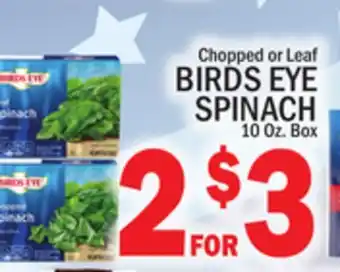 C Town BIRDS EYE SPINACH offer