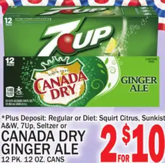 C Town CANADA DRY GINGER ALE offer