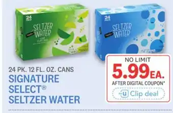 Kings Food Markets SIGNATURE SELECT SELTZER WATER offer