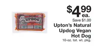 Fairway Store Market Upton's Natural Updog Vegan Hot Dog offer