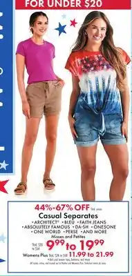 Boscov's Casual Separates offer