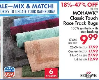 Boscov's MOHAWK Classic Touch Race Track Rugs offer