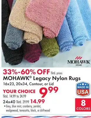 Boscov's MOHAWK Legacy Nylon Rugs offer