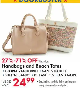 Boscov's Handbags and Beach Totes offer