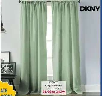 Boscov's DKNY Chrysanthemum Curtain Panel offer
