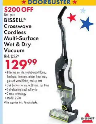 Boscov's BISSELL Crosswave Cordless Multi-Surface Wet & Dry Vacuum offer