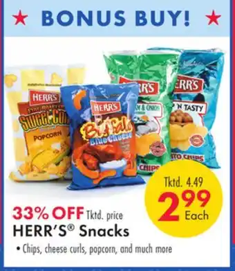 Boscov's HERR'S Snacks offer