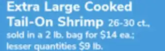 ACME Extra Large Cooked Tail-On Shrimp offer