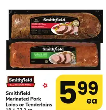 ACME Smithfield Marinated Pork Loins or Tenderloins offer