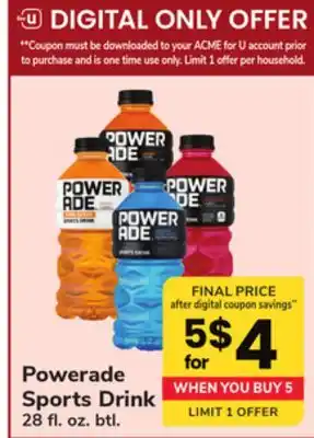 ACME Powerade Sports Drink offer