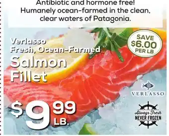 DeCicco & Sons Verlasso Fresh, Ocean-Farmed Salmon Fillet offer
