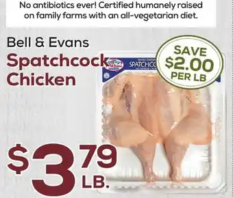 DeCicco & Sons Bell & Evans Spatchcock Chicken offer