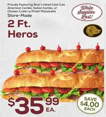DeCicco & Sons 2 Ft. Heros offer