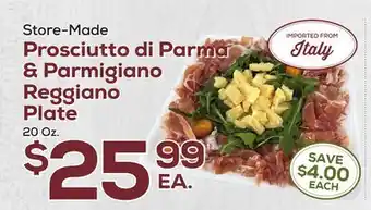 DeCicco & Sons Prosciutto di Parma & Parmigiano Reggiano Plate offer
