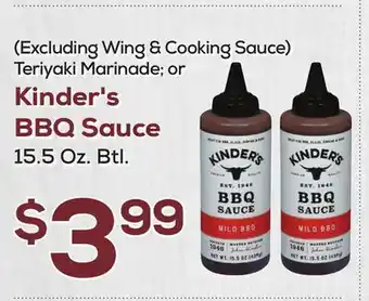 DeCicco & Sons Kinder's BBQ Sauce offer
