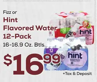 DeCicco & Sons Hint Flavored Water 12-Pack offer