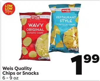 Weis Markets Weis Quality Chips or Snacks offer