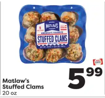 Weis Markets Matlaw's Stuffed Clams offer