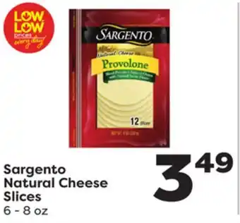 Weis Markets Sargento Natural Cheese Slices offer