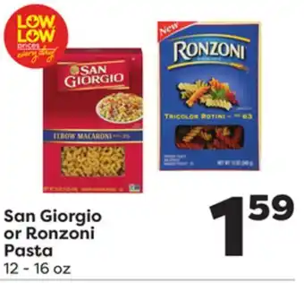 Weis Markets San Giorgio or Ronzoni Pasta offer