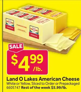 Stop&Shop Land O Lakes American Cheese offer
