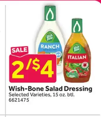 Stop&Shop Wish-Bone Salad Dressing offer