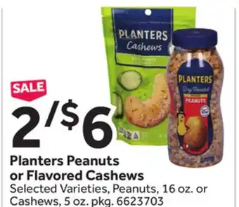 Stop&Shop Planters Peanuts or Flavored Cashews offer