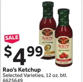 Stop&Shop Rao's Ketchup offer