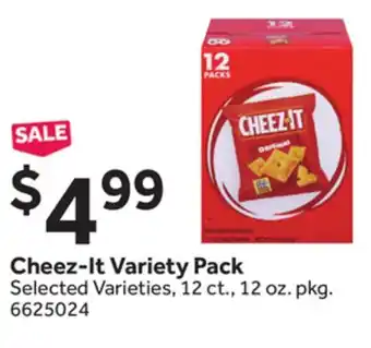 Stop&Shop Cheez-It Variety Pack offer