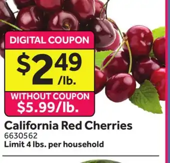 Stop&Shop California Red Cherries offer