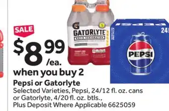 Stop&Shop Pepsi or Gatorlyte offer