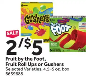 Stop&Shop Fruit by the Foot, Fruit Roll Ups or Gushers offer