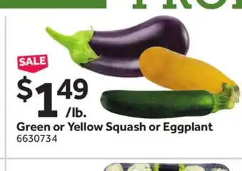 Stop&Shop Green or Yellow Squash or Eggplant offer