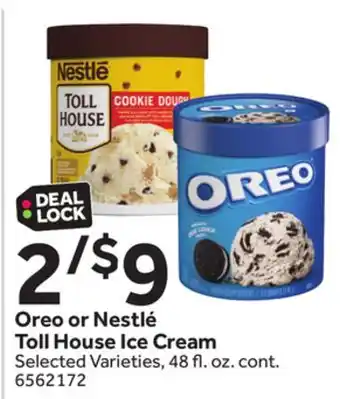 Stop&Shop Oreo or Nestlé Toll House Ice Cream offer