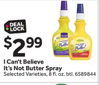 Stop&Shop I Can't Believe It's Not Butter Spray offer